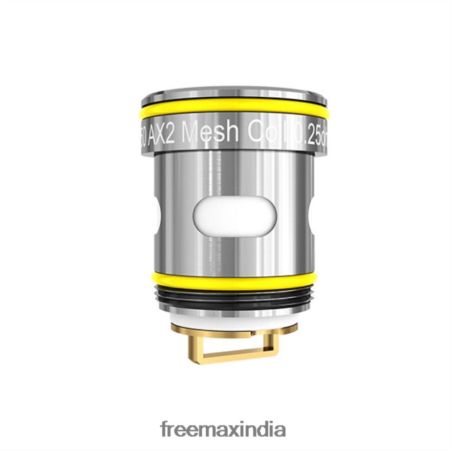 FreeMAX DF2L8R258 AX2 MESH COIL SS-Yellow | Freemax Vape Bangalore